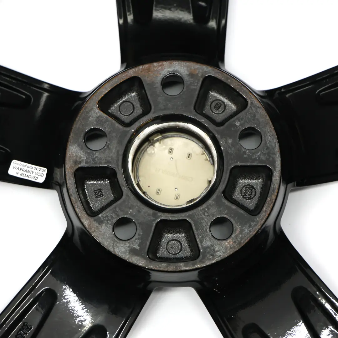 Mk2 8J Black Alloy Wheel Rim 17" ET:47 8J Star Spoke to Audi TT with Part number 8J0601025C Audi TT Mk2 8J Black Alloy Wheel Rim 17" ET:47 8J Star Spoke - SKU 8J0601025C-4 - Part number 8J0601025C