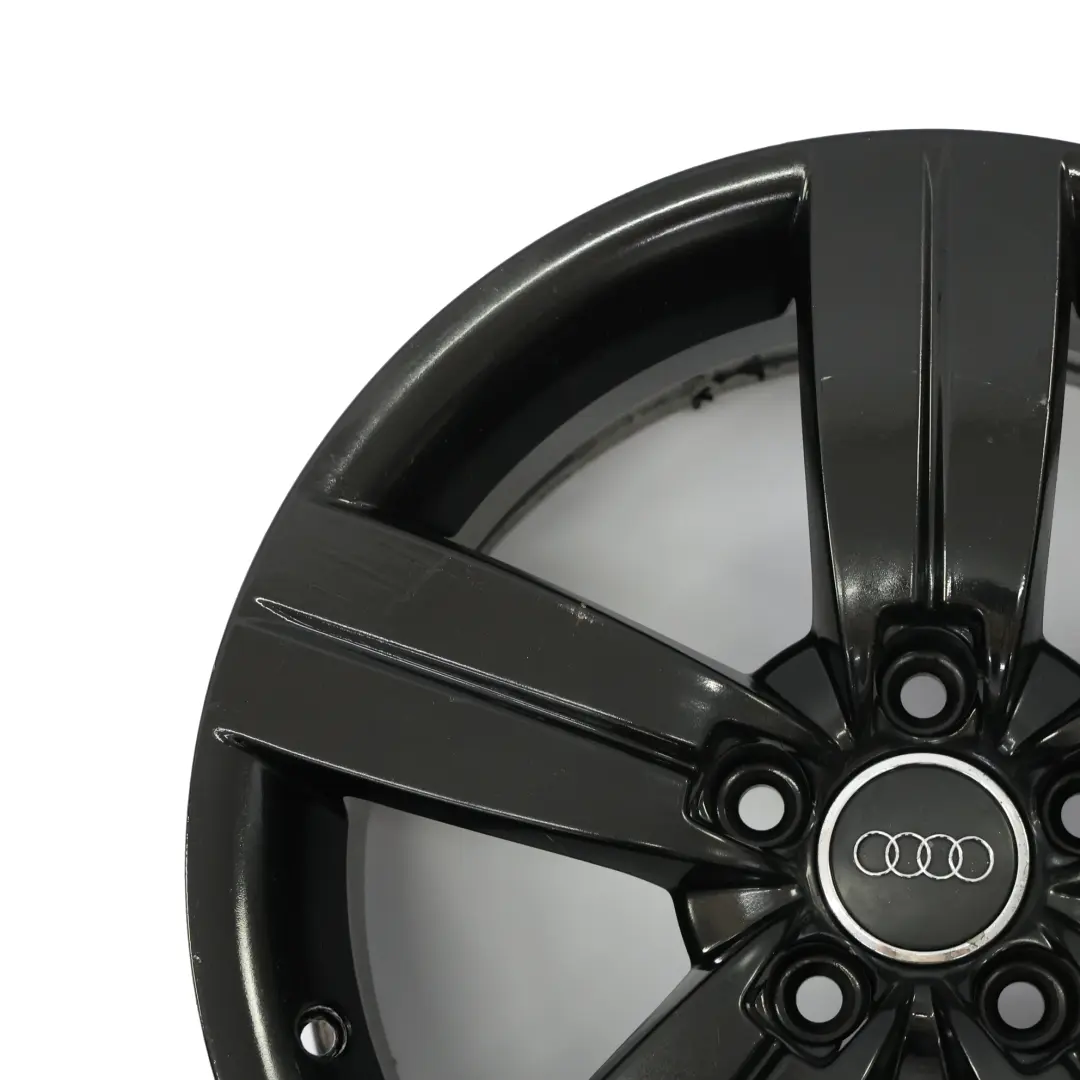Mk2 8J Llanta Aleación Negra 17" ET:47 8J Star Spoke para Audi TT con número de pieza 8J0601025C Audi TT Mk2 8J Llanta Aleación Negra 17" ET:47 8J Star Spoke - SKU 8J0601025C-4 - Número de pieza 8J0601025C