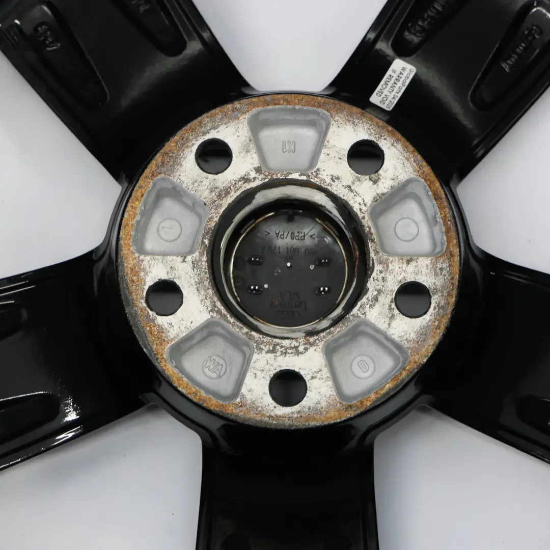 Mk2 8J Black Alloy Wheel Rim 17" ET:47 8J Star Spoke to Audi TT with Part number 8J0601025C Audi TT Mk2 8J Black Alloy Wheel Rim 17" ET:47 8J Star Spoke - SKU 8J0601025C-6 - Part number 8J0601025C