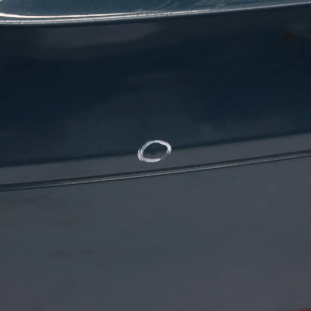 Bumper Trim Panel Covering Petrol Blue Pearl Effect - X5Z to Audi TT 8J Rear with Part number 8J0807303 Audi TT 8J Rear Bumper Trim Panel Covering Petrol Blue Pearl Effect - X5Z - SKU 8J0807303-PEB - Part number 8J0807303