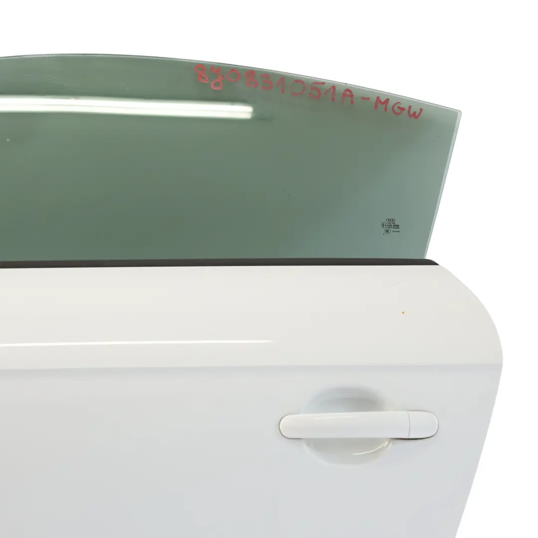 Tapa Puerta Delantera Izquierda Glacier White Pearl - S9R para Audi TT 8J con número de pieza 8J0831051A Audi TT 8J Tapa Puerta Delantera Izquierda Glacier White Pearl - S9R - SKU 8J0831051A-MGW - Número de pieza 8J0831051A