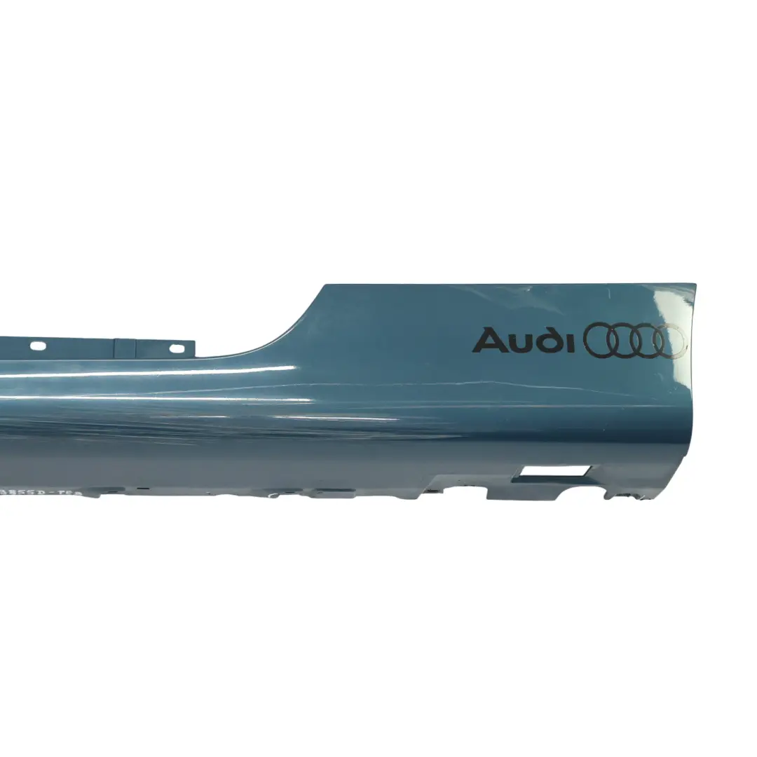 Audi TT 8J Seitenschweller Türschwellerverkleidung Links Petrol Blau - X5Z - SKU 8J0853855D-PEB - Teilenummer 8J0853855D
