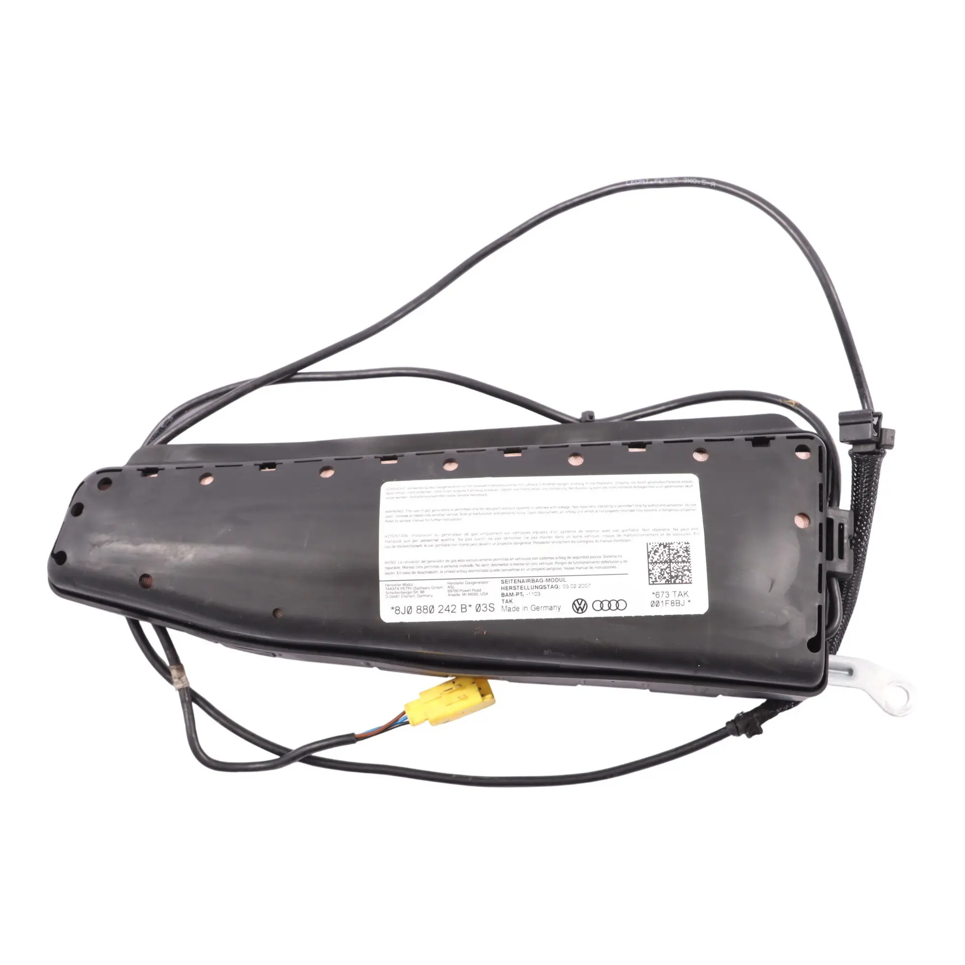 Audi TT 8J Módulo Aire Asiento Delantero Conductor Lado Derecho 8J0880242B