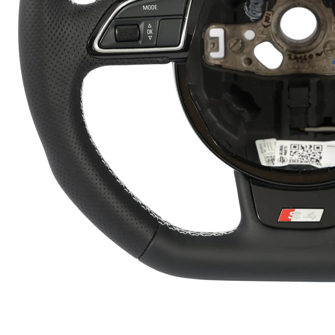 Kierownica NOWA Czarna Skóra Ścięta Łopatki do Audi S4 B8 o numerze 8K0419091CH Audi S4 B8 Kierownica NOWA Czarna Skóra Ścięta Łopatki - SKU 8K0419091CH-1 - Numer Części 8K0419091CH