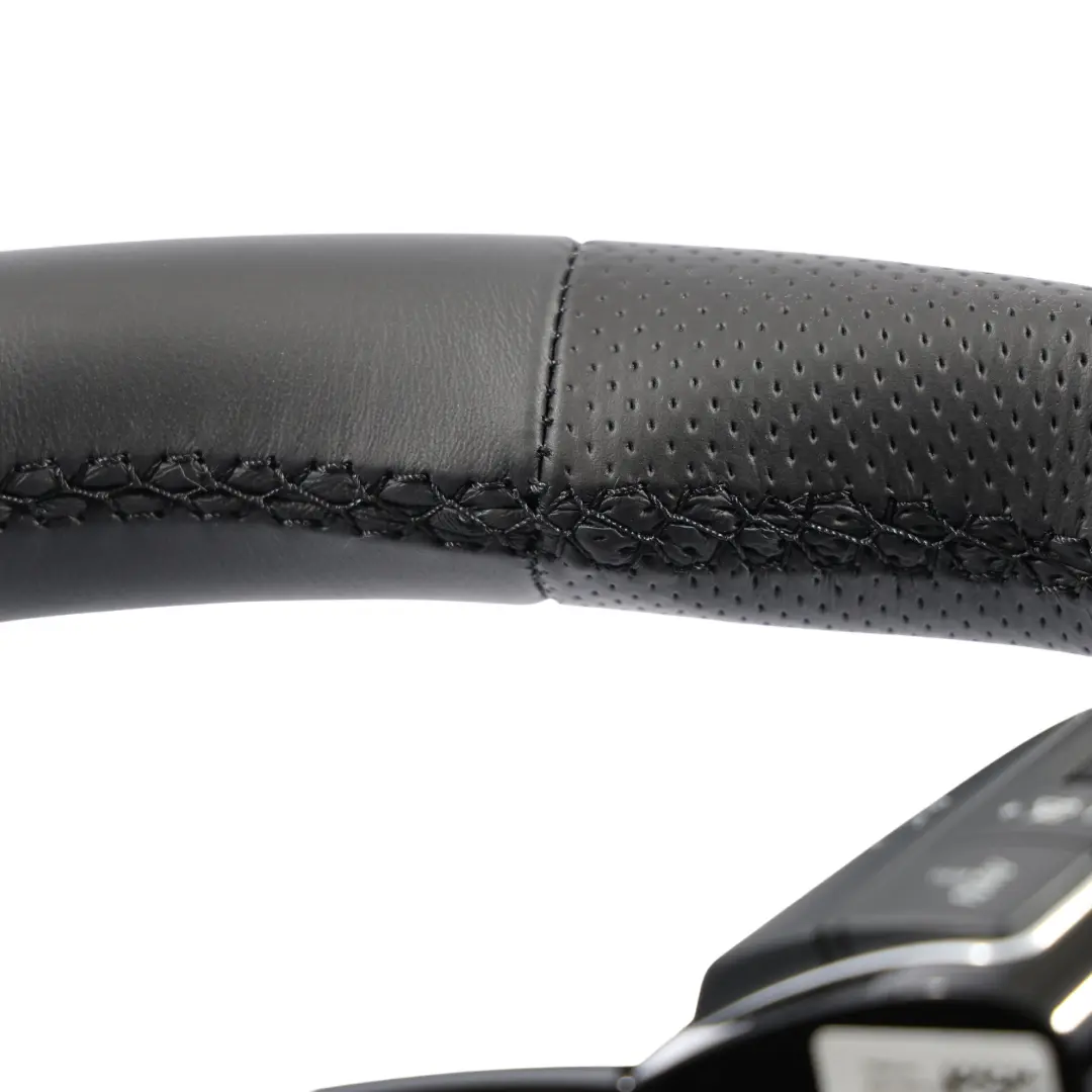 Steering Wheel S-Line NEW Black Leather Flat Bottom Paddle Shift to Audi A5 8T with Part number 8K0419091DB Audi A5 8T Steering Wheel S-Line NEW Black Leather Flat Bottom Paddle Shift - SKU 8K0419091DB-1 - Part number 8K0419091DB