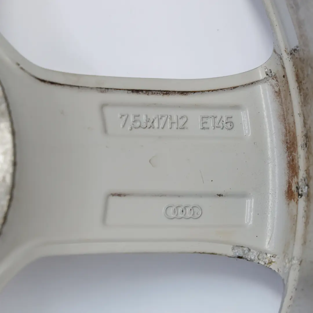 8K Silberne Leichtmetallfelge Alufelge 17" 7,5J ET:45 für Audi A4 B8 mit Teilenummer 8K0601025BK Audi A4 B8 8K Silberne Leichtmetallfelge Alufelge 17" 7,5J ET:45 - SKU 8K0601025BK-2 - Teilenummer 8K0601025BK