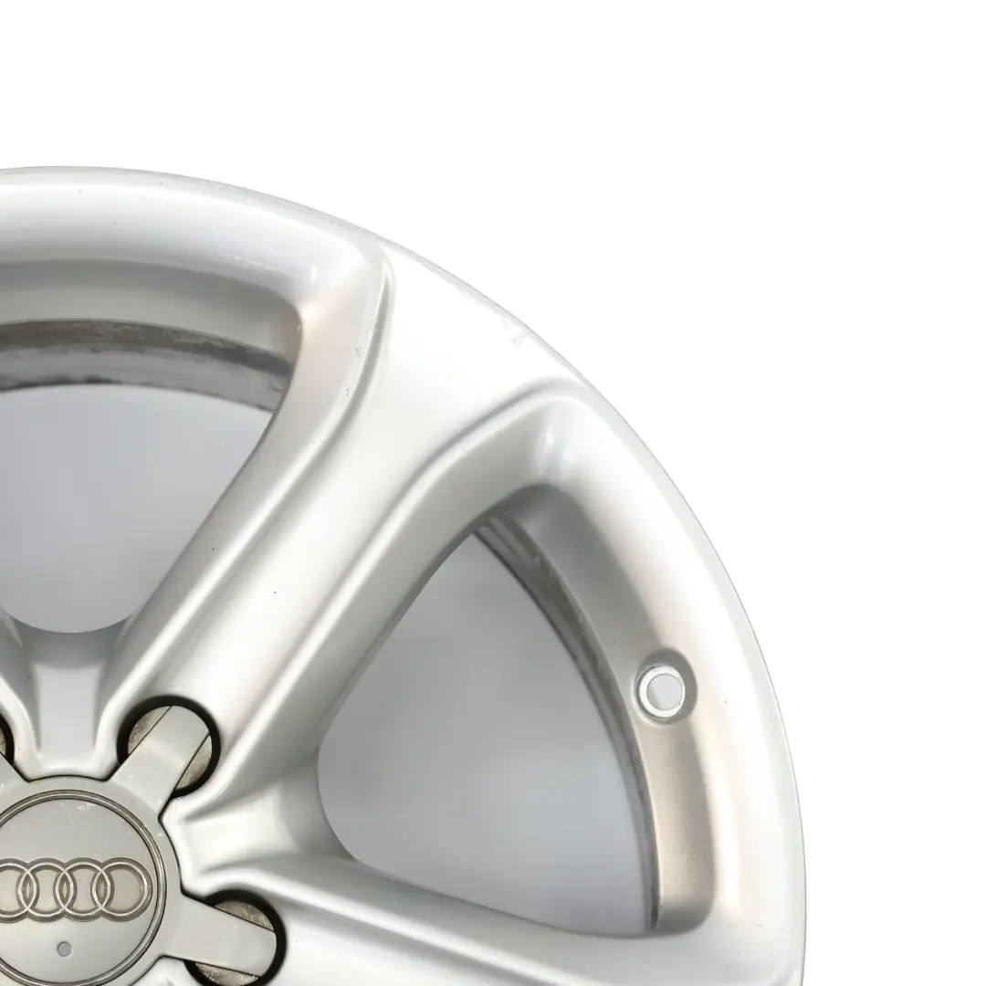 Audi A4 B8 8K Srebrna Felga Aluminiowa 17" 7,5J ET:45 - SKU 8K0601025BK-2 - Numer Części 8K0601025BK