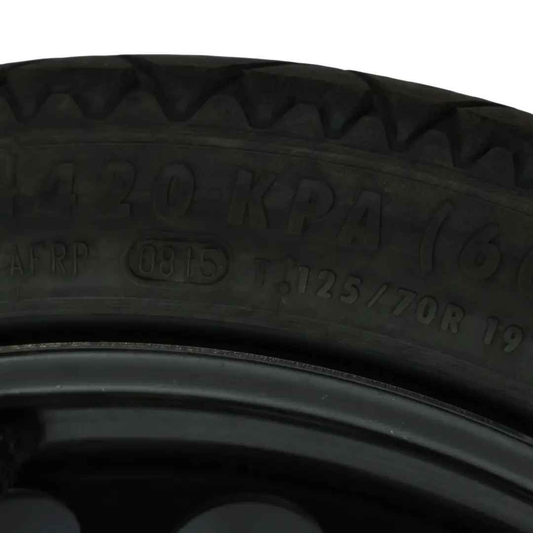 Ersatzrad Stahl R19 Continental Reifen 125/70 für Audi A5 8T A4 B8 mit Teilenummer 8K0601027F Audi A5 8T A4 B8 Ersatzrad Stahl R19 Continental Reifen 125/70 - SKU 8K0601027F-1 - Teilenummer 8K0601027F