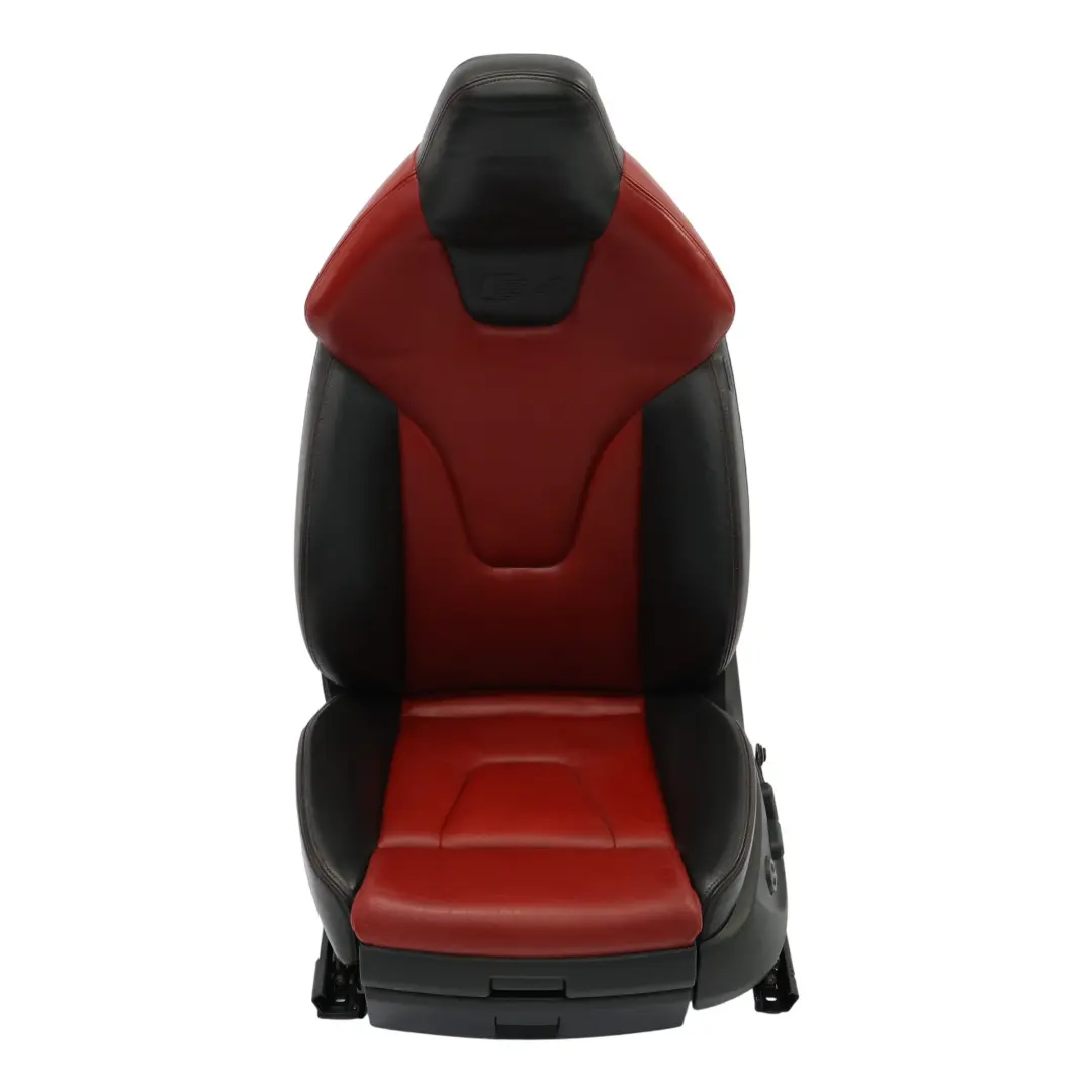 Audi S4 B8 8K Asiento Deportivo Delantero Izquierdo Cuero Soul Negro Rojo Magma - SKU 8K0881805M-1 - Número de pieza 8K0881805M