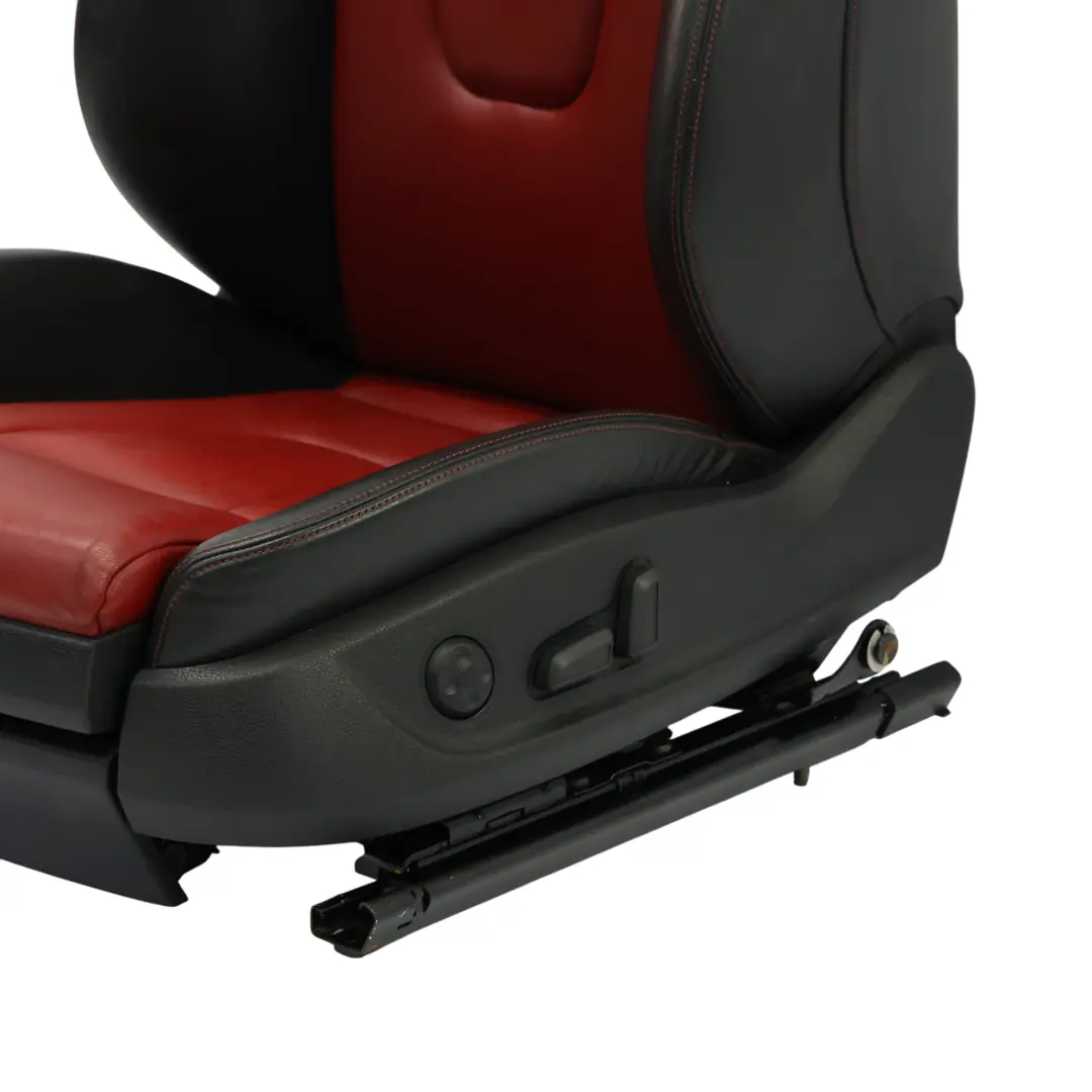 Audi S4 B8 8K Asiento Deportivo Delantero Izquierdo Cuero Soul Negro Rojo Magma - SKU 8K0881805M-1 - Número de pieza 8K0881805M