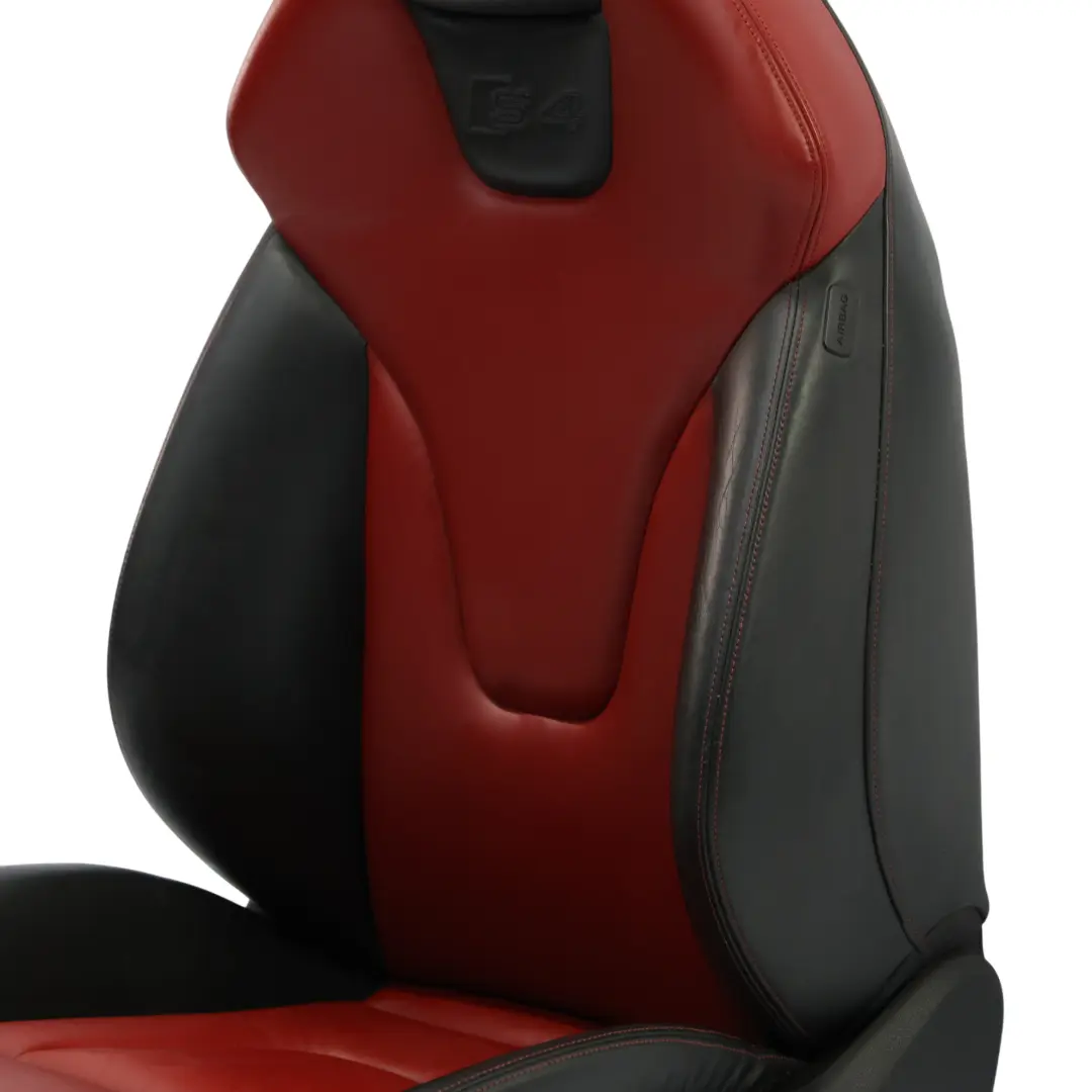 8K Sport Seat Front Left N/S Heated Leather Soul Black Magma Red to Audi S4 B8 with Part number 8K0881805M Audi S4 B8 8K Sport Seat Front Left N/S Heated Leather Soul Black Magma Red - SKU 8K0881805M-1 - Part number 8K0881805M