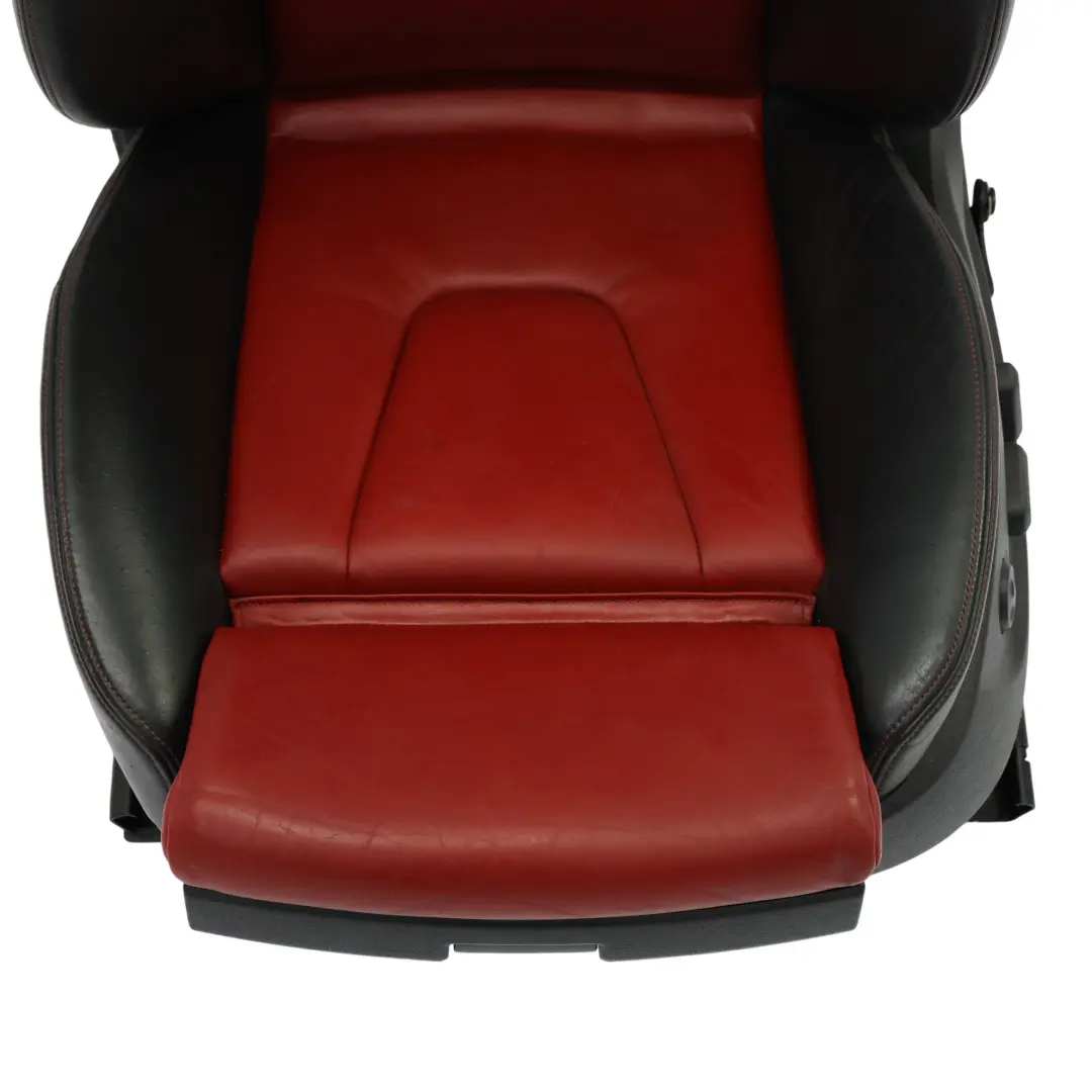 8K Sportsitz Vorne Links Beheizt Leder Seele Schwarz Magma Rot Audi S4 B8 - SKU 8K0881805M-1 - Teilenummer 8K0881805M