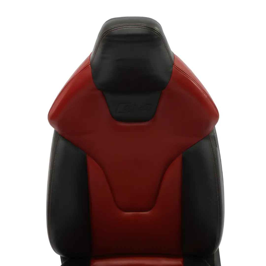 8K Sportsitz Vorne Links Beheizt Leder Seele Schwarz Magma Rot Audi S4 B8 - SKU 8K0881805M-1 - Teilenummer 8K0881805M