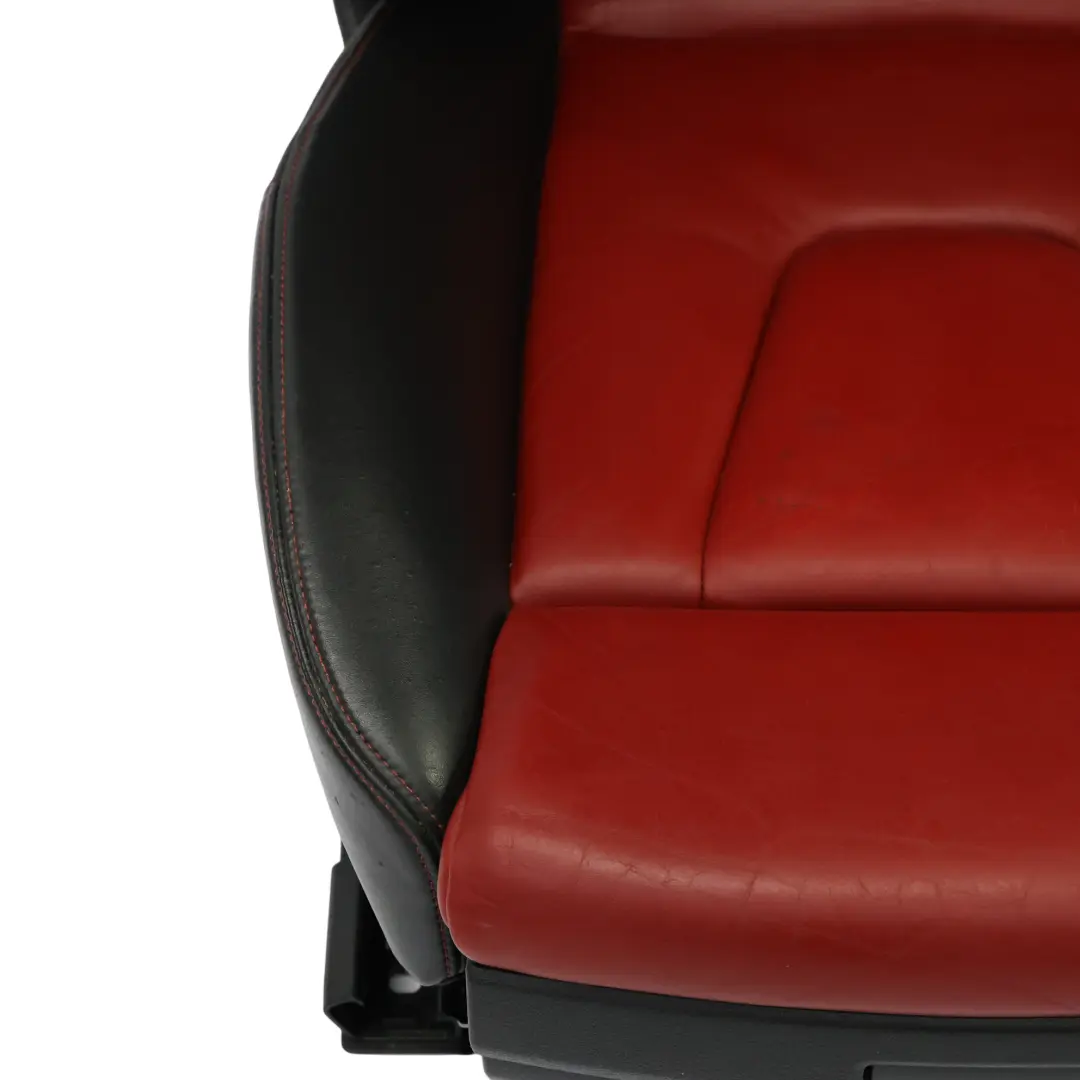 8K Sportsitz Vorne Links Beheizt Leder Seele Schwarz Magma Rot Audi S4 B8 - SKU 8K0881805M-1 - Teilenummer 8K0881805M