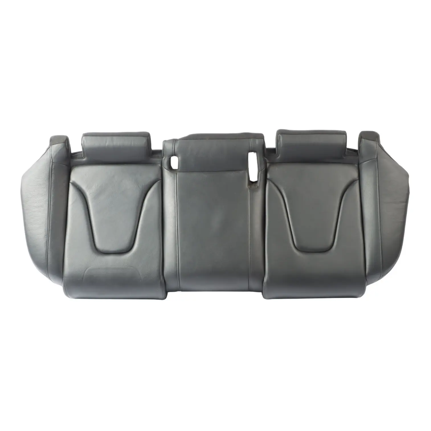 Audi A4 B8 Asiento Trasero Banqueta Funda Cojín Cuero Milano Negro