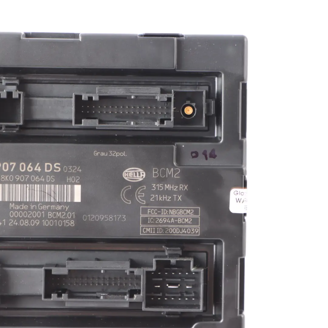 Audi S4 B8 Comfort Convenience Module Control Unit ECU - SKU 8K0907064DS - Part number 8K0907064DS