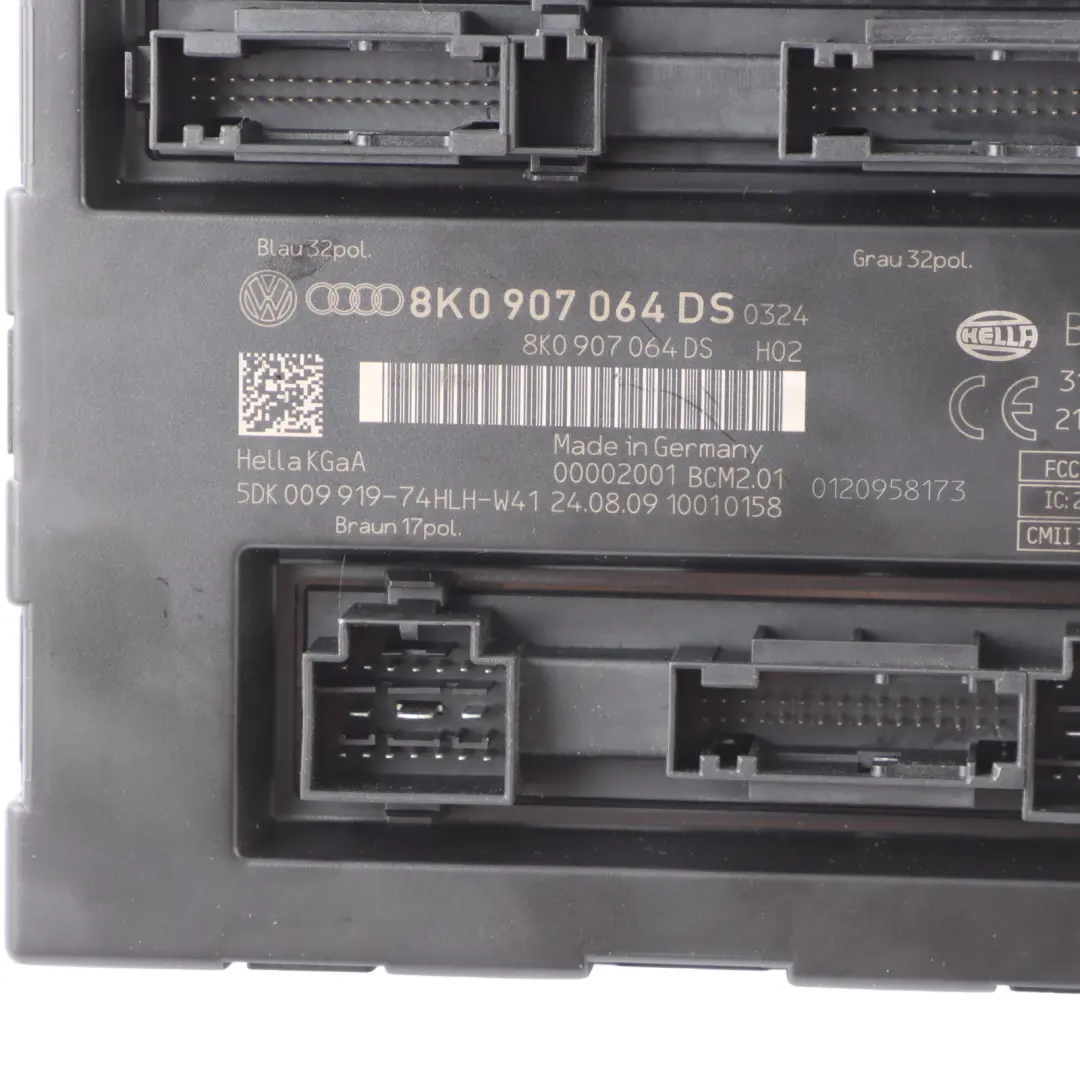 Convenience Module Control Unit ECU to Audi S4 B8 Comfort with Part number 8K0907064DS Audi S4 B8 Comfort Convenience Module Control Unit ECU - SKU 8K0907064DS - Part number 8K0907064DS