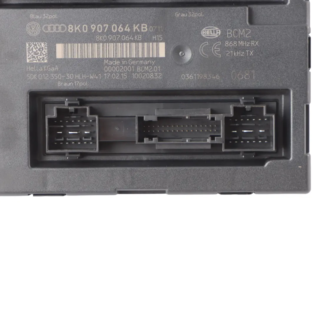 Moduł Sterownik Komfortu ECU do Audi A5 8T BCm o numerze 8K0907064KB Audi A5 8T BCm Moduł Sterownik Komfortu ECU - SKU 8K0907064KB - Numer Części 8K0907064KB
