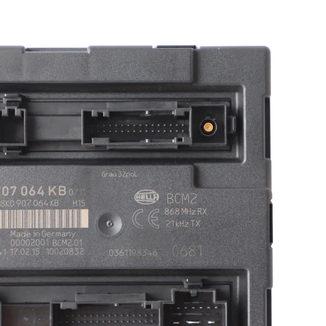 Body Control Comfort Unit Module BCM Convenience Unit ECU to Audi A5 8T with Part number 8K0907064KB Audi A5 8T Body Control Comfort Unit Module BCM Convenience Unit ECU - SKU 8K0907064KB - Part number 8K0907064KB