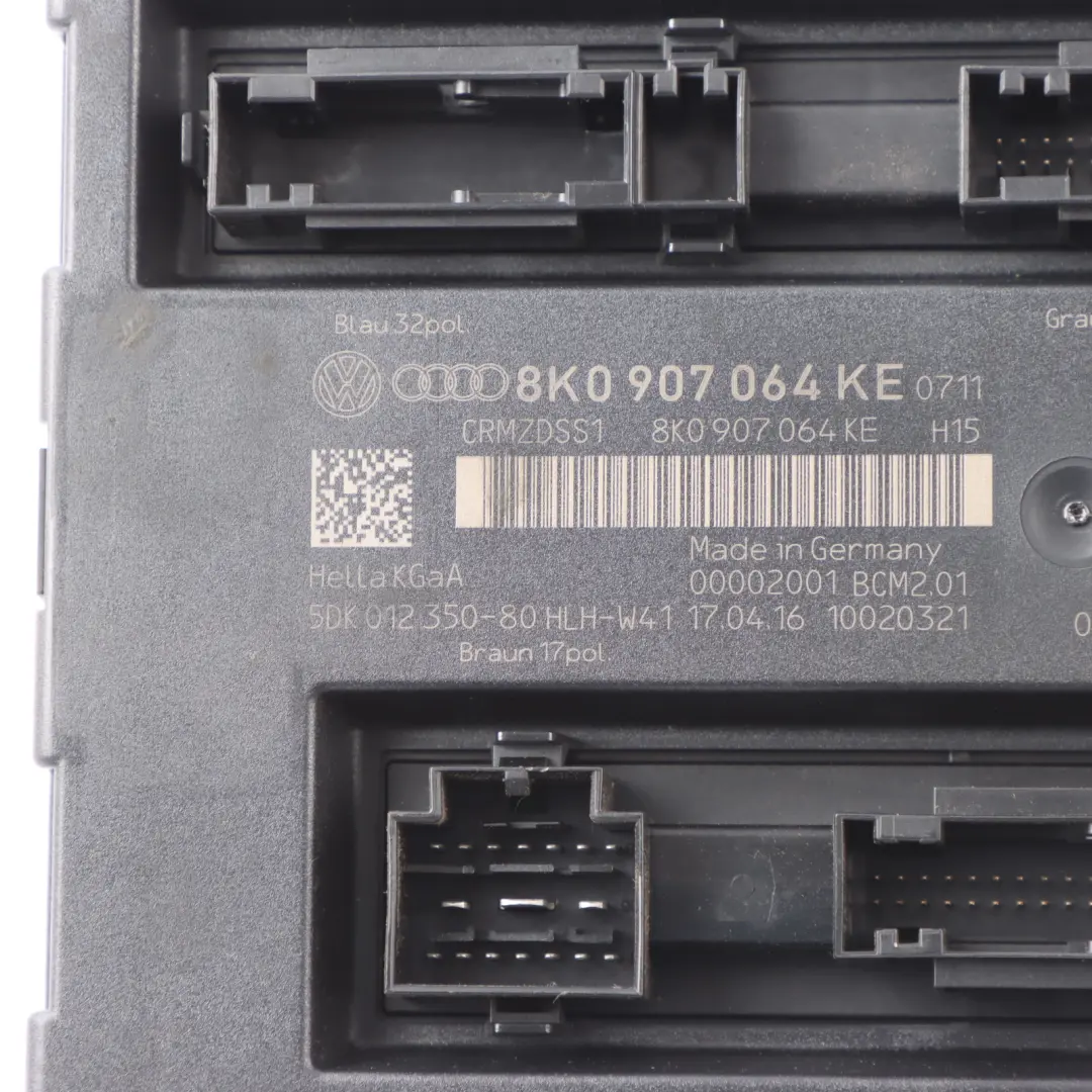 Module Commande Carrosserie Confort Unité ECU pour Audi A5 8T à propos du numéro de pièce 8K0907064KE Audi A5 8T Module Commande Carrosserie Confort Unité ECU - SKU 8K0907064KE - Numéro de pièce 8K0907064KE