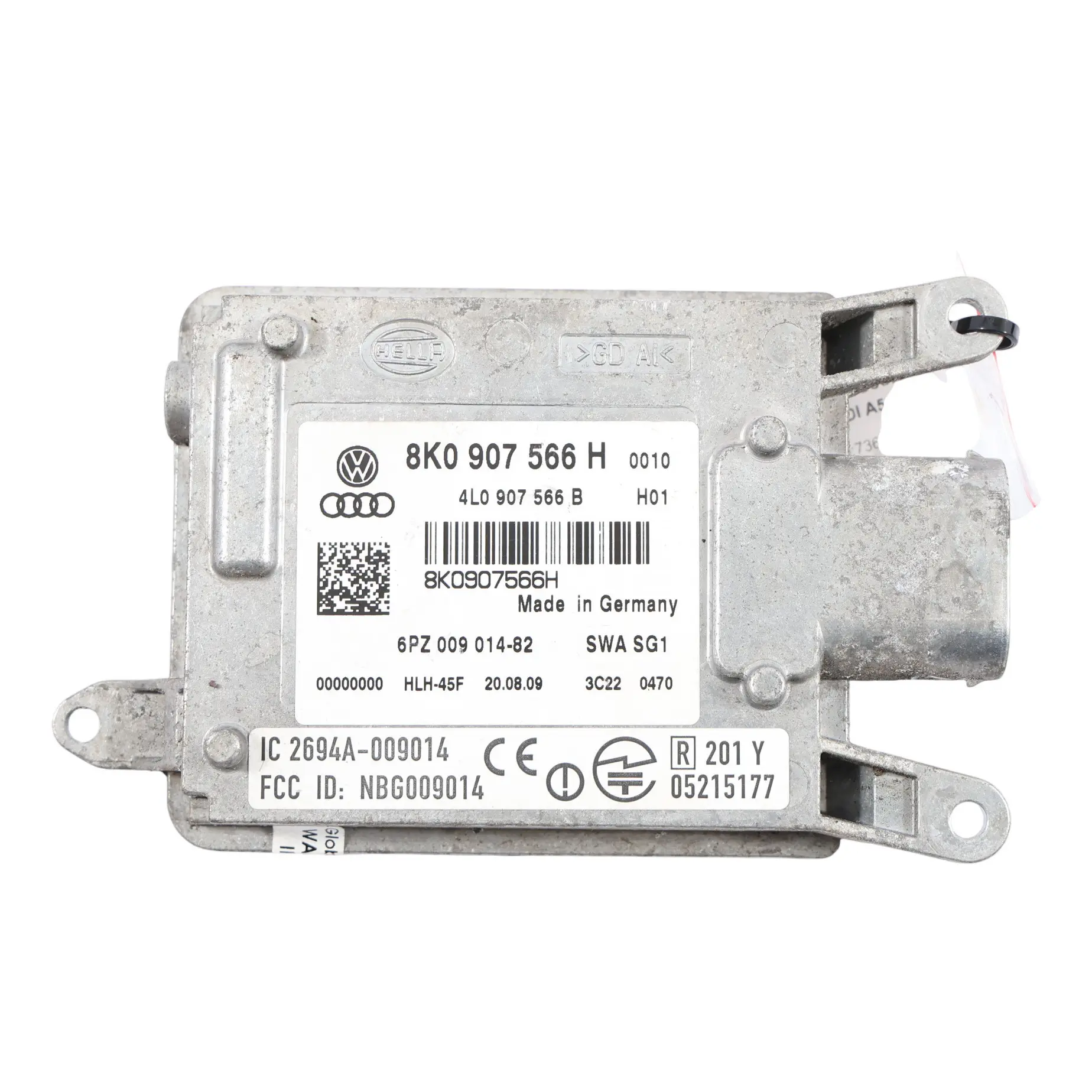 Audi A5 8T Módulo De Control De Asistencia De Carril Trasero Derecho 8K0907566H