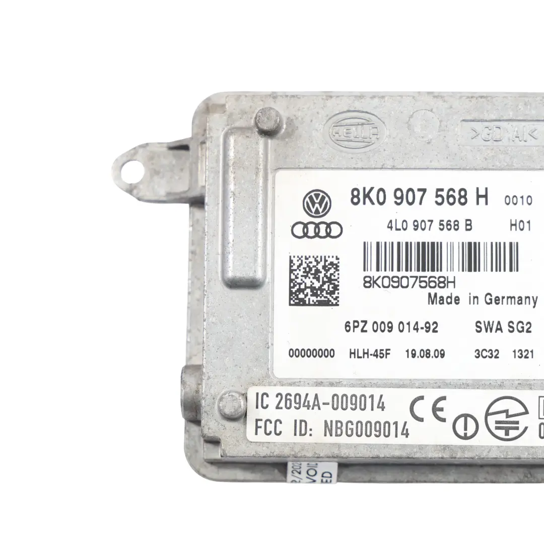 Unidad Control Asistencia Carril Módulo Trasera Izquierda para Audi A5 8T con número de pieza 8K0907568H Audi A5 8T Unidad Control Asistencia Carril Módulo Trasera Izquierda - SKU 8K0907568H - Número de pieza 8K0907568H