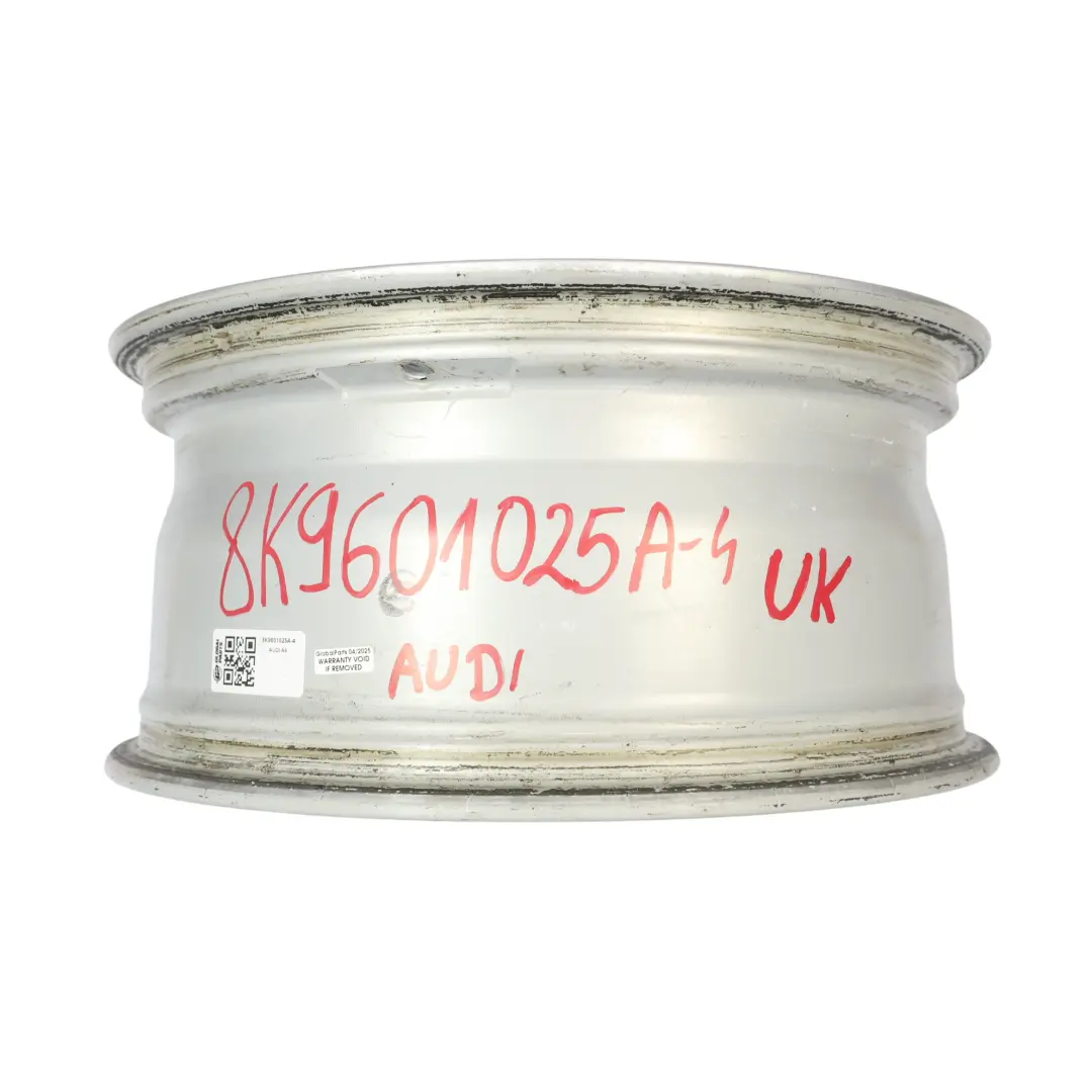 Audi A4 B8 8K Silver Wheel Alloy Rim 18" 8J ET:26 Multi Spoke - SKU 8K9601025A-4 - Part number 8K9601025A