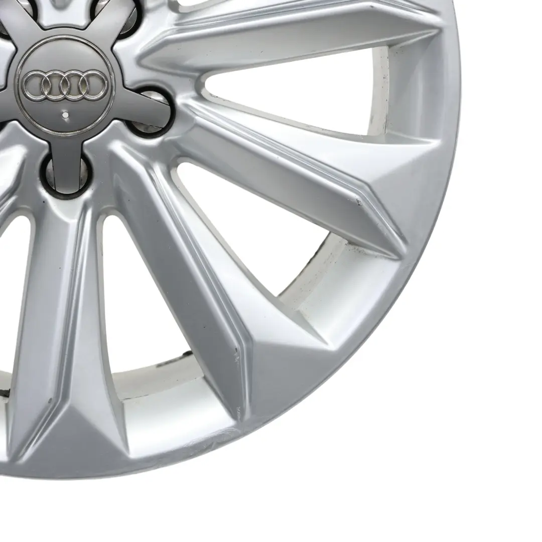 8K Silver Wheel Alloy Rim 18" 8J ET:26 Multi Spoke to Audi A4 B8 with Part number 8K9601025A Audi A4 B8 8K Silver Wheel Alloy Rim 18" 8J ET:26 Multi Spoke - SKU 8K9601025A-4 - Part number 8K9601025A