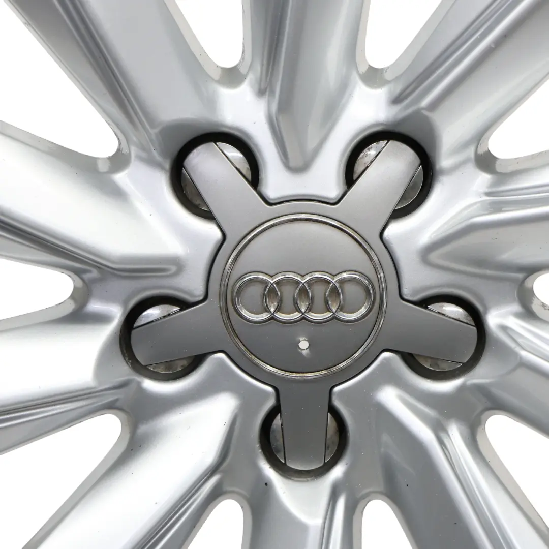 8K Silver Wheel Alloy Rim 18" 8J ET:26 Multi Spoke to Audi A4 B8 with Part number 8K9601025A Audi A4 B8 8K Silver Wheel Alloy Rim 18" 8J ET:26 Multi Spoke - SKU 8K9601025A-4 - Part number 8K9601025A