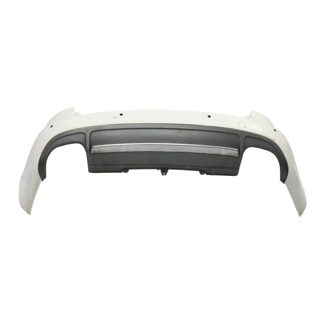 Bumper Trim Panel Cover Ibis White - Y9C to Audi S4 B8 Avant Rear with Part number 8K9807303C Audi S4 B8 Avant Rear Bumper Trim Panel Cover Ibis White - Y9C - SKU 8K9807303C-IWH - Part number 8K9807303C