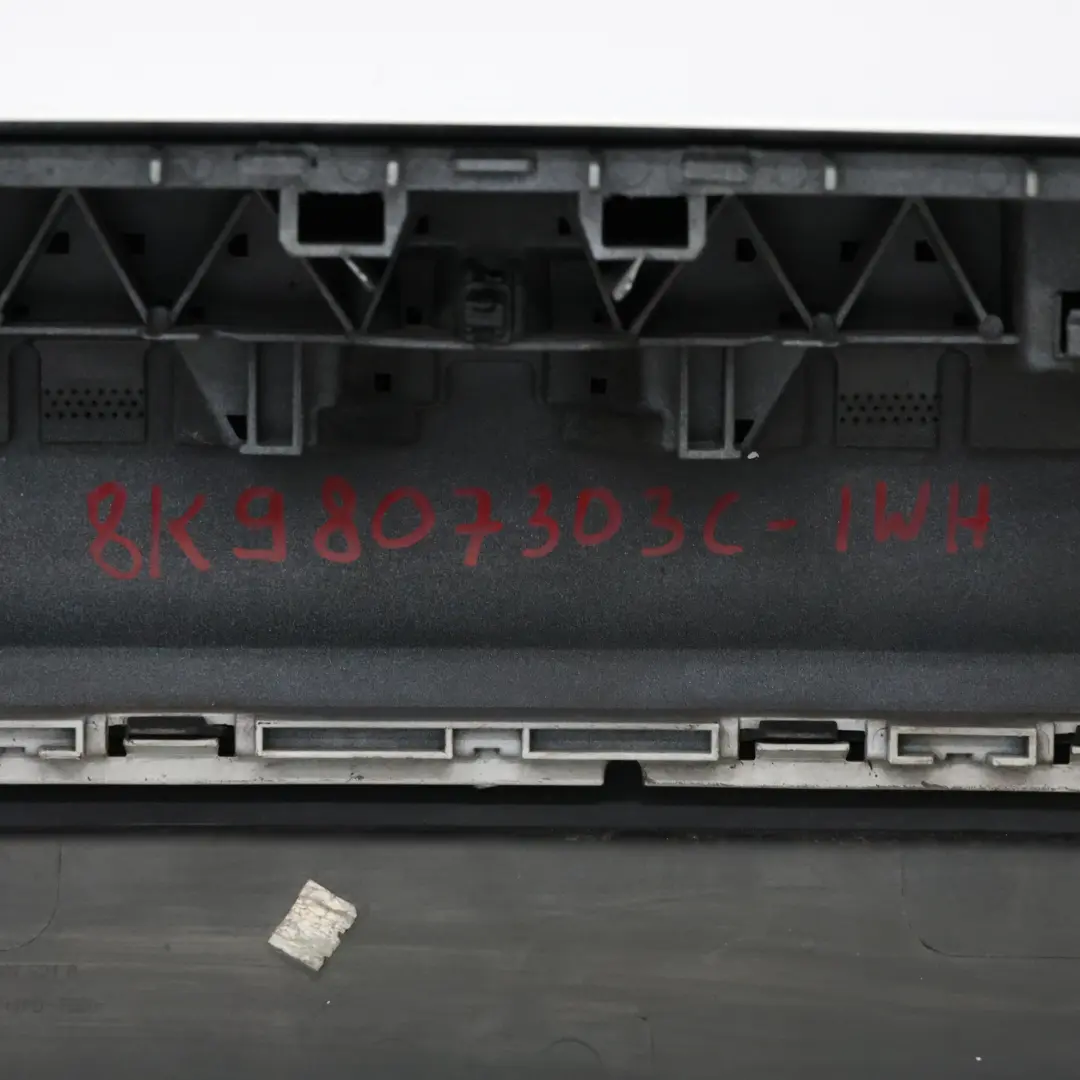 Bumper Trim Panel Cover Ibis White - Y9C to Audi S4 B8 Avant Rear with Part number 8K9807303C Audi S4 B8 Avant Rear Bumper Trim Panel Cover Ibis White - Y9C - SKU 8K9807303C-IWH - Part number 8K9807303C