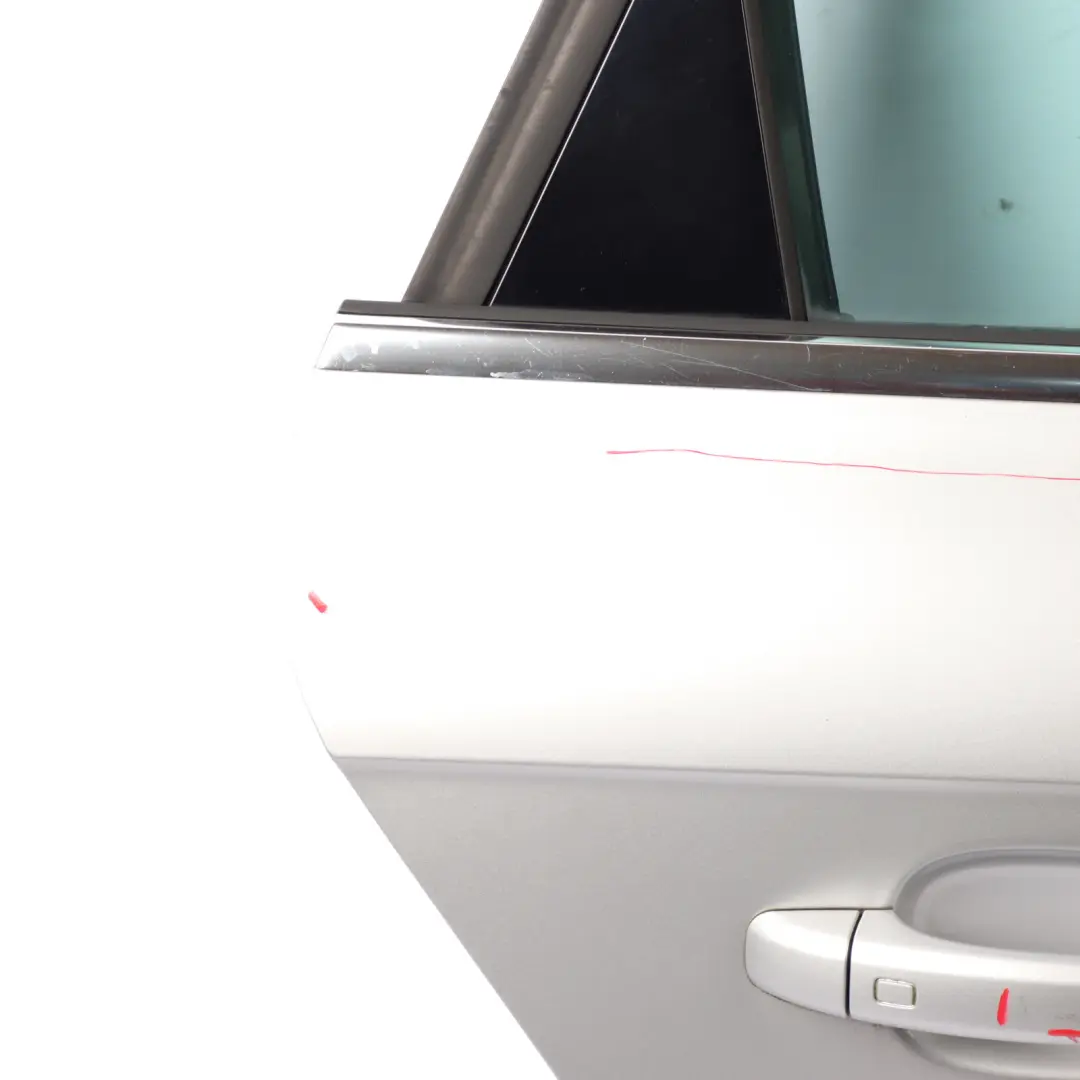 Audi A4 B8 Limousine Rear Door Right O/S Ice Silver Metallic - X7W - SKU 8K5833052D-ICS1 - Part number 8K5833052D