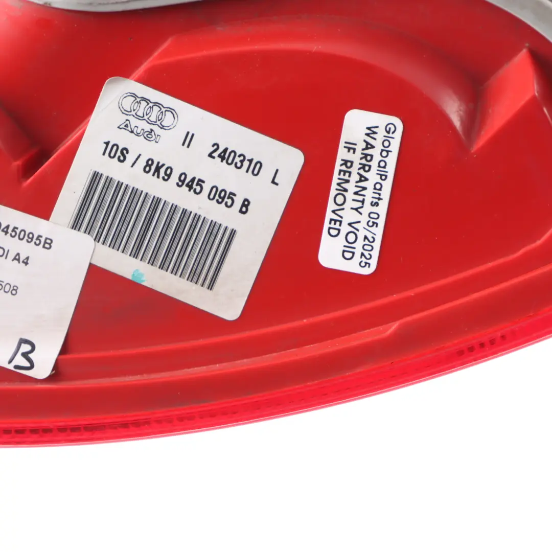 Taillight Rear Outer Lamp Left N/S to Audi A4 S4 B8 Avant with Part number 8K9945095B Audi A4 S4 B8 Avant Taillight Rear Outer Lamp Left N/S - SKU 8K9945095B - Part number 8K9945095B