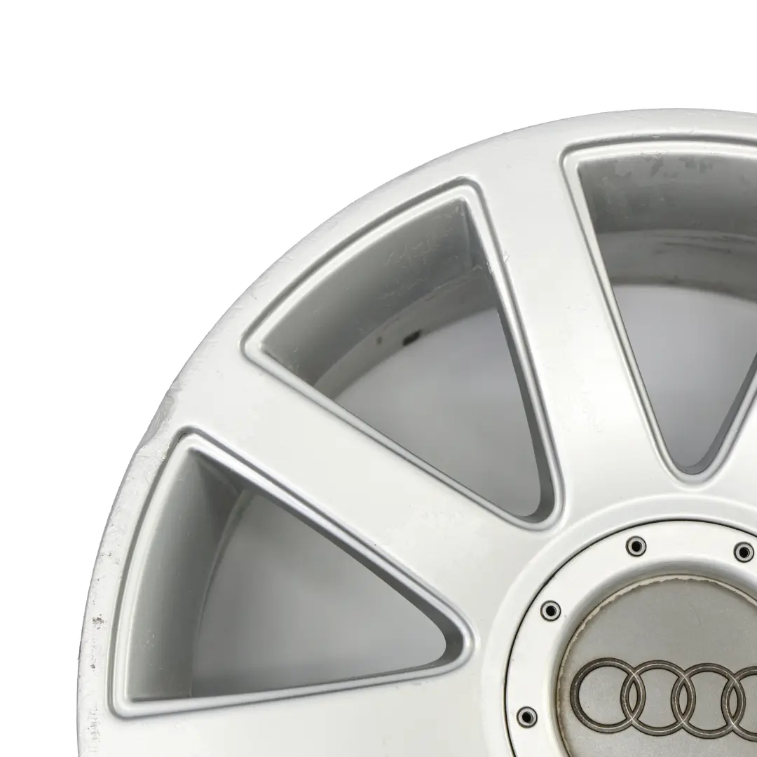 Mk1 8N TT Silberne Leichtmetallfelge Alufelge 18" 8J ET:33 für Audi mit Teilenummer 8N0601025S Audi Mk1 8N TT Silberne Leichtmetallfelge Alufelge 18" 8J ET:33 - SKU 8N0601025S-1 - Teilenummer 8N0601025S