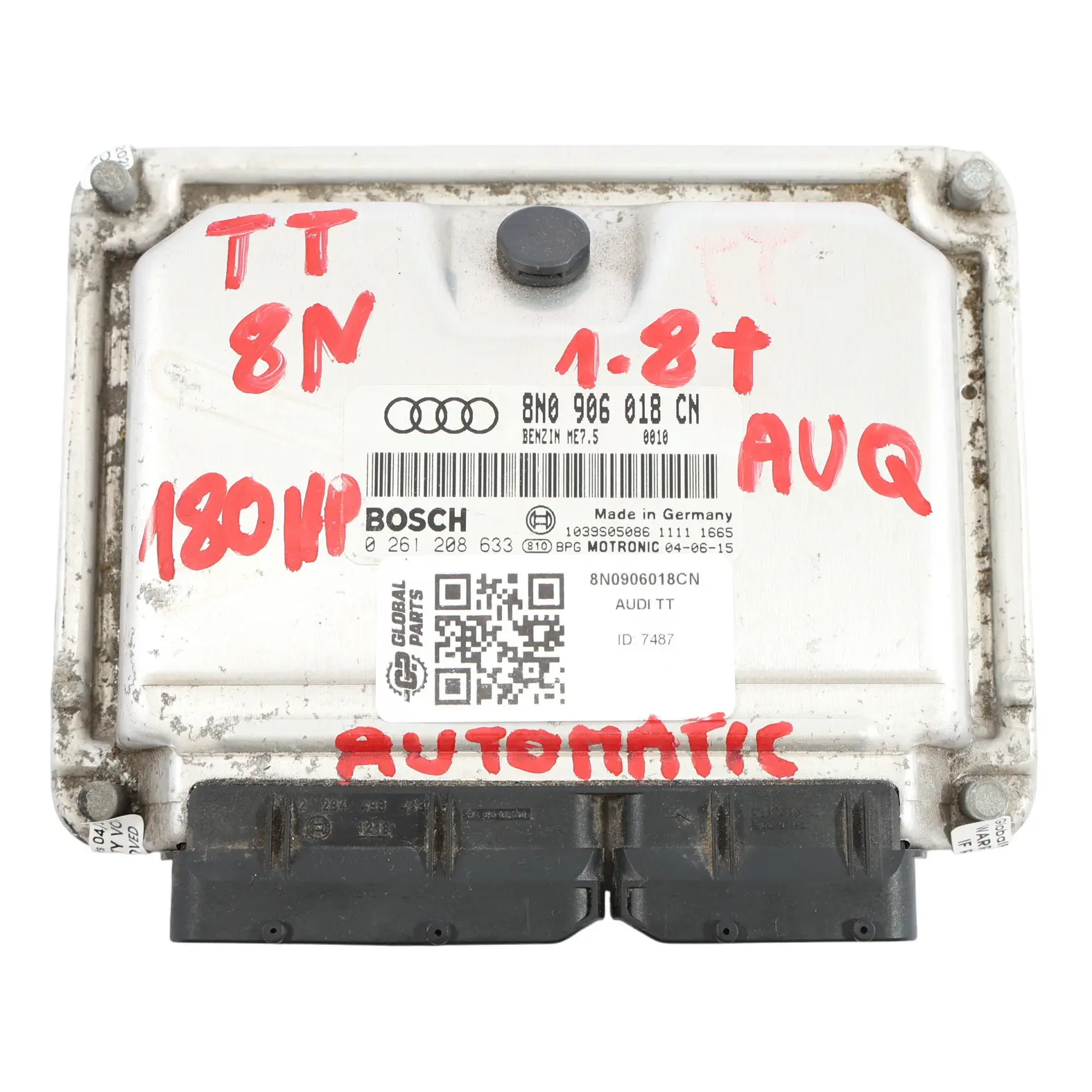 Audi TT 8N 1.8T AUQ 180HP Gasolina Control Motor ECU 8N0906018CN Automático