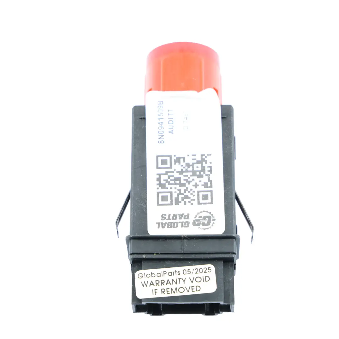 8N Sistema Avviso Pericolo Pulsante Interruttore Emergenza per Audi TT con numero di parte 8N0941509B Audi TT 8N Sistema Avviso Pericolo Pulsante Interruttore Emergenza - SKU 8N0941509B - Numero di parte 8N0941509B
