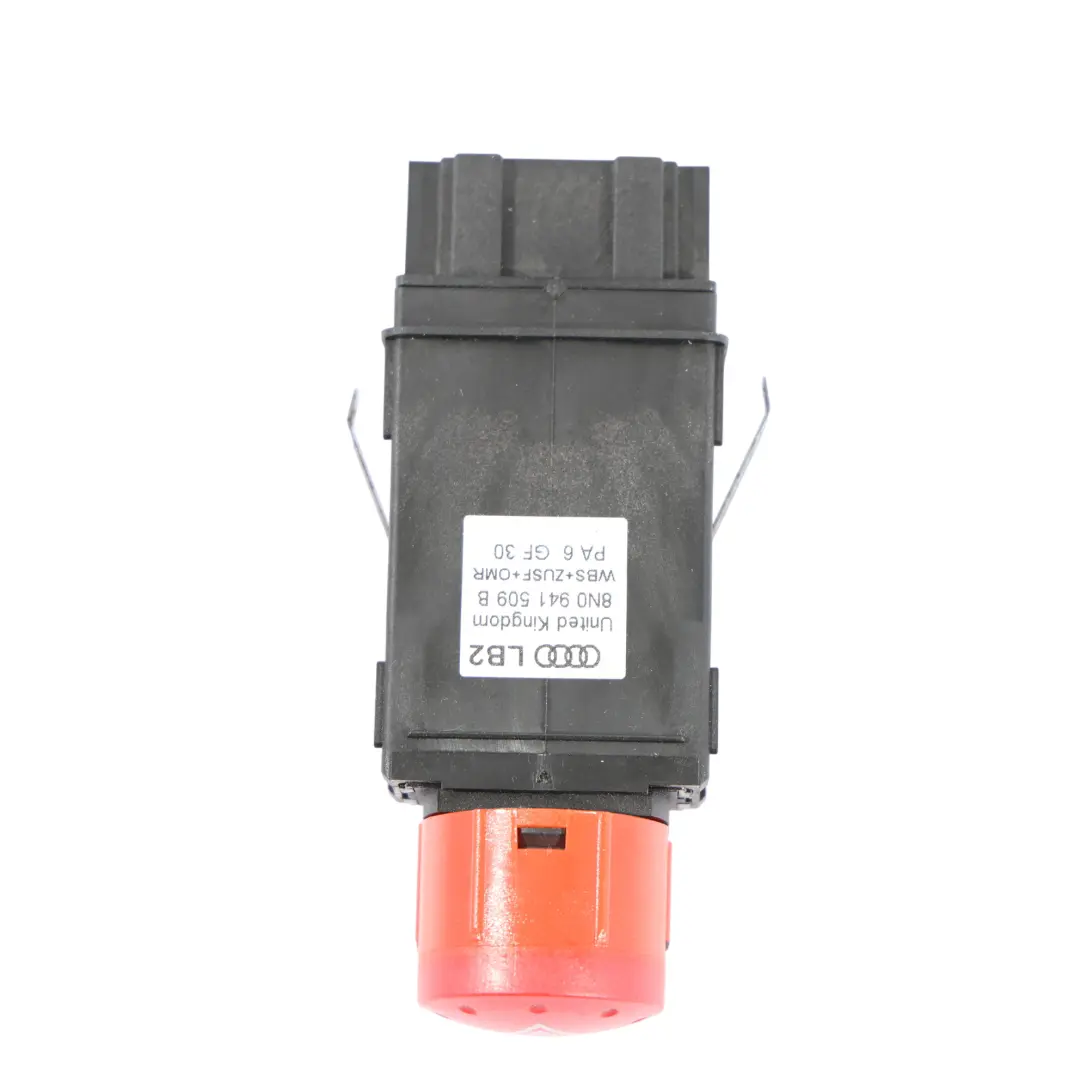 8N Hazard Warning System Switch Button Emergency Light to Audi TT with Part number 8N0941509B Audi TT 8N Hazard Warning System Switch Button Emergency Light - SKU 8N0941509B - Part number 8N0941509B