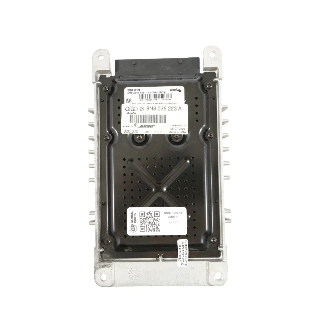 8N Amplificatore BOSE Premium Audio Sound System Modulo per Audi TT con numero di parte 8N8035223A Audi TT 8N Amplificatore BOSE Premium Audio Sound System Modulo - SKU 8N8035223A - Numero di parte 8N8035223A