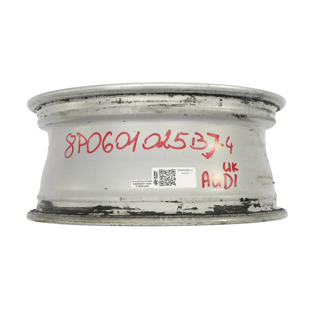 Audi A3 8P Silver Alloy Wheel Rim 16" 6,5J ET:50 - SKU 8P0601025BJ-4 - Part number 8P0601025BJ