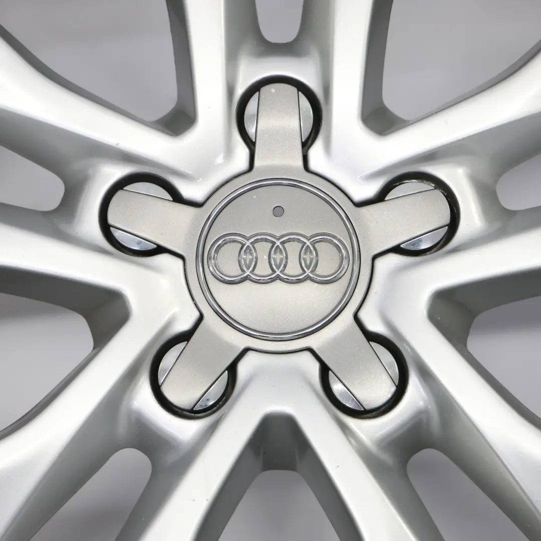 Alloy Rim 17" 7,5J ET:56 Star Double Spoke to Audi A3 8P Silver Wheel with Part number 8P0601025CC Audi A3 8P Silver Wheel Alloy Rim 17" 7,5J ET:56 Star Double Spoke - SKU 8P0601025CC-4 - Part number 8P0601025CC