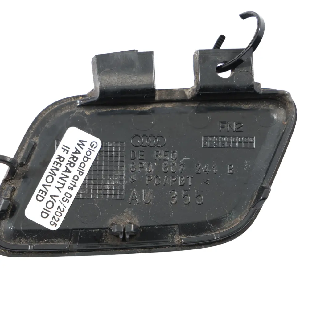 Audi A3 8P Cache Crochet Remorquage Chocs Avant Brillant Rouge Y3J - SKU 8P0807241B-BRR - Numéro de pièce 8P0807241B