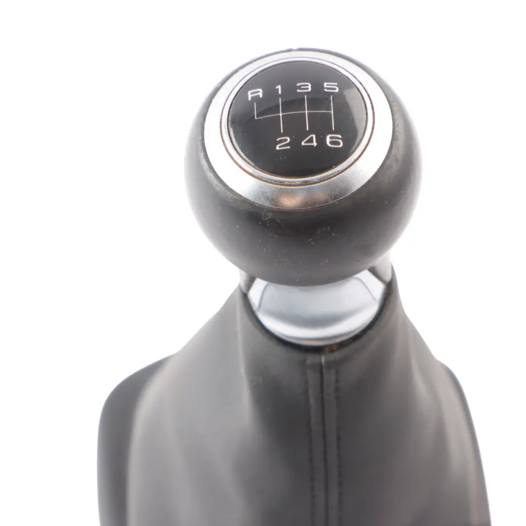 Audi A1 8X Gear Shifter Stick Selector Knob Manual 6 Speed Leather - SKU 8P0863279A - Part number 8P0863279A