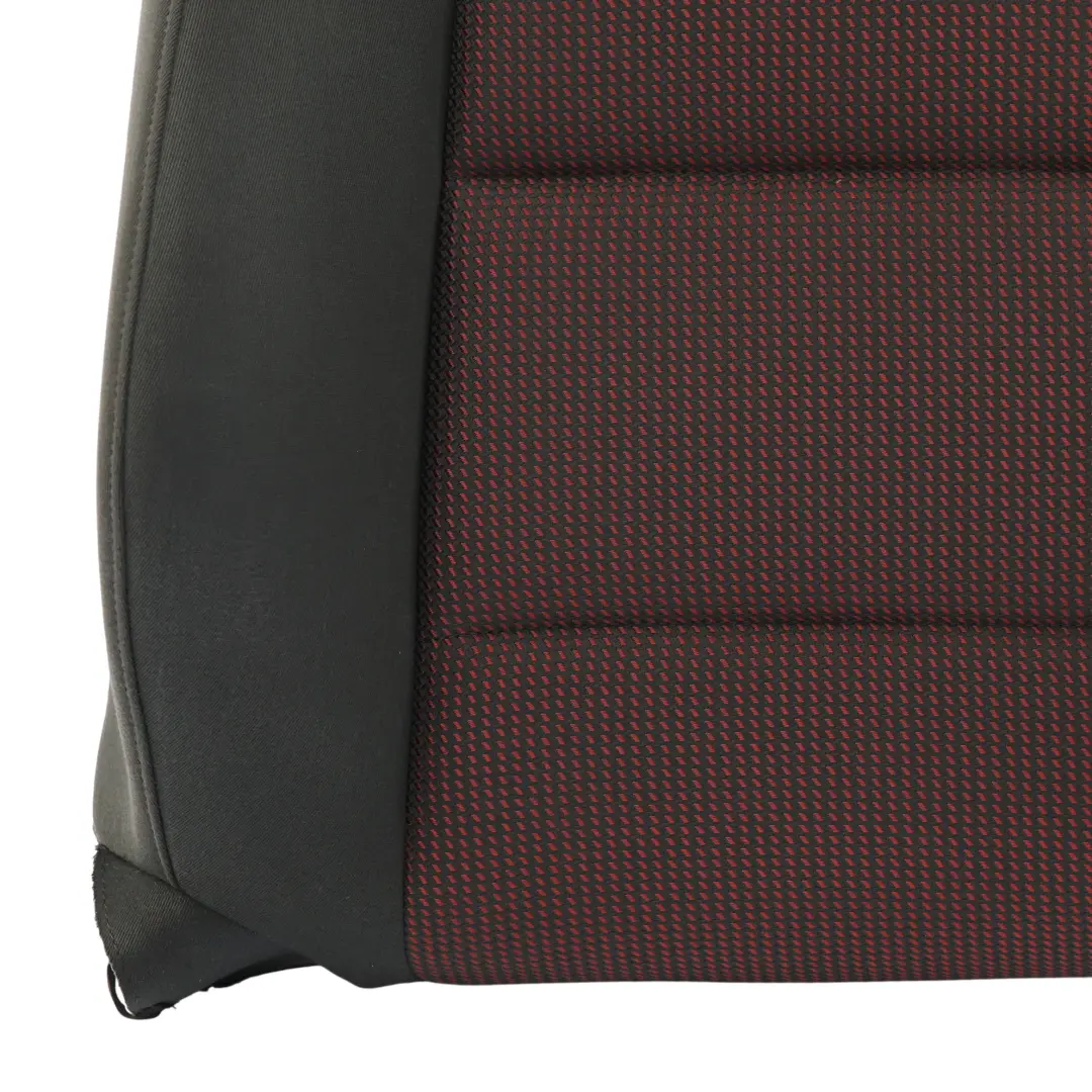 Front Seat Back Rest Cloth Fabric Left N/S Black Red to Audi A3 8P with Part number 8P0881805CJ Audi A3 8P Front Seat Back Rest Cloth Fabric Left N/S Black Red - SKU 8P0881805CJ-2 - Part number 8P0881805CJ