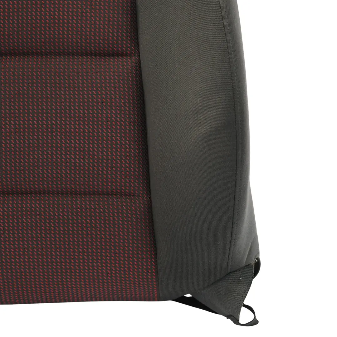 Front Seat Back Rest Cloth Fabric Left N/S Black Red to Audi A3 8P with Part number 8P0881805CJ Audi A3 8P Front Seat Back Rest Cloth Fabric Left N/S Black Red - SKU 8P0881805CJ-2 - Part number 8P0881805CJ