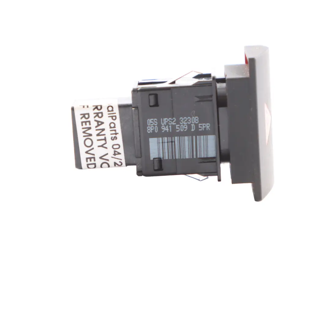 Hazard Warning Light Switch Indicator Relay Button to Audi A3 8P with Part number 8P0941509D Audi A3 8P Hazard Warning Light Switch Indicator Relay Button - SKU 8P0941509D - Part number 8P0941509D