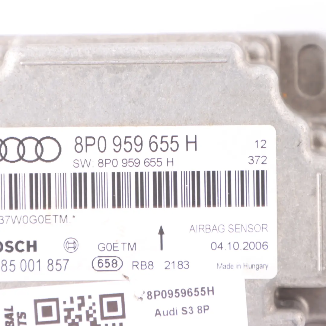 Sterownik Sensor Air Bag Moduł Poduszek Powietrznych do Audi A3 8P o numerze 8P0959655H Audi A3 8P Sterownik Sensor Air Bag Moduł Poduszek Powietrznych - SKU 8P0959655H - Numer Części 8P0959655H