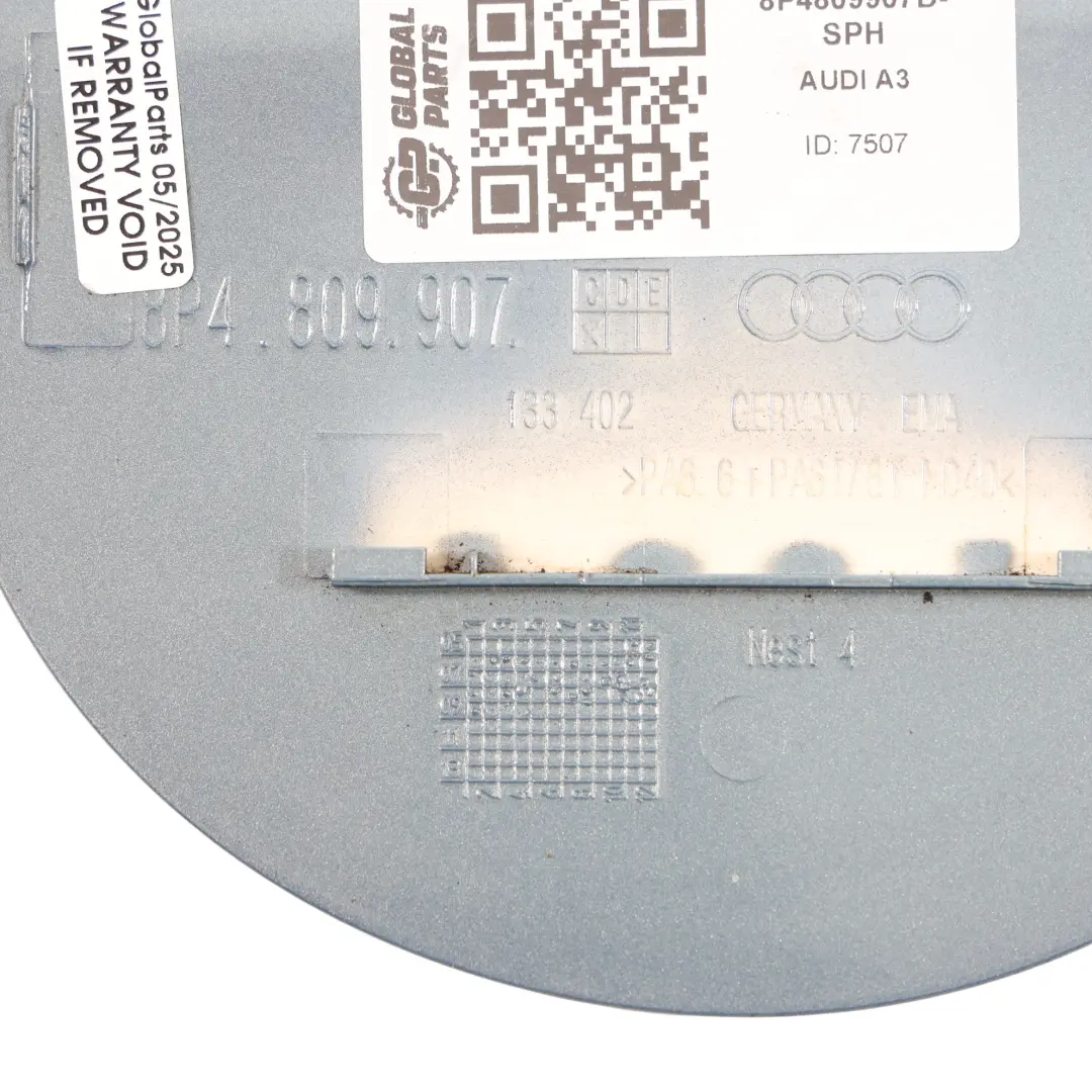 Audi A3 8P Kraftstoffklappen Abdeckung Einfüllstutzen Sphäre Blau X5X - SKU 8P4809907D-SPH - Teilenummer 8P4809907D