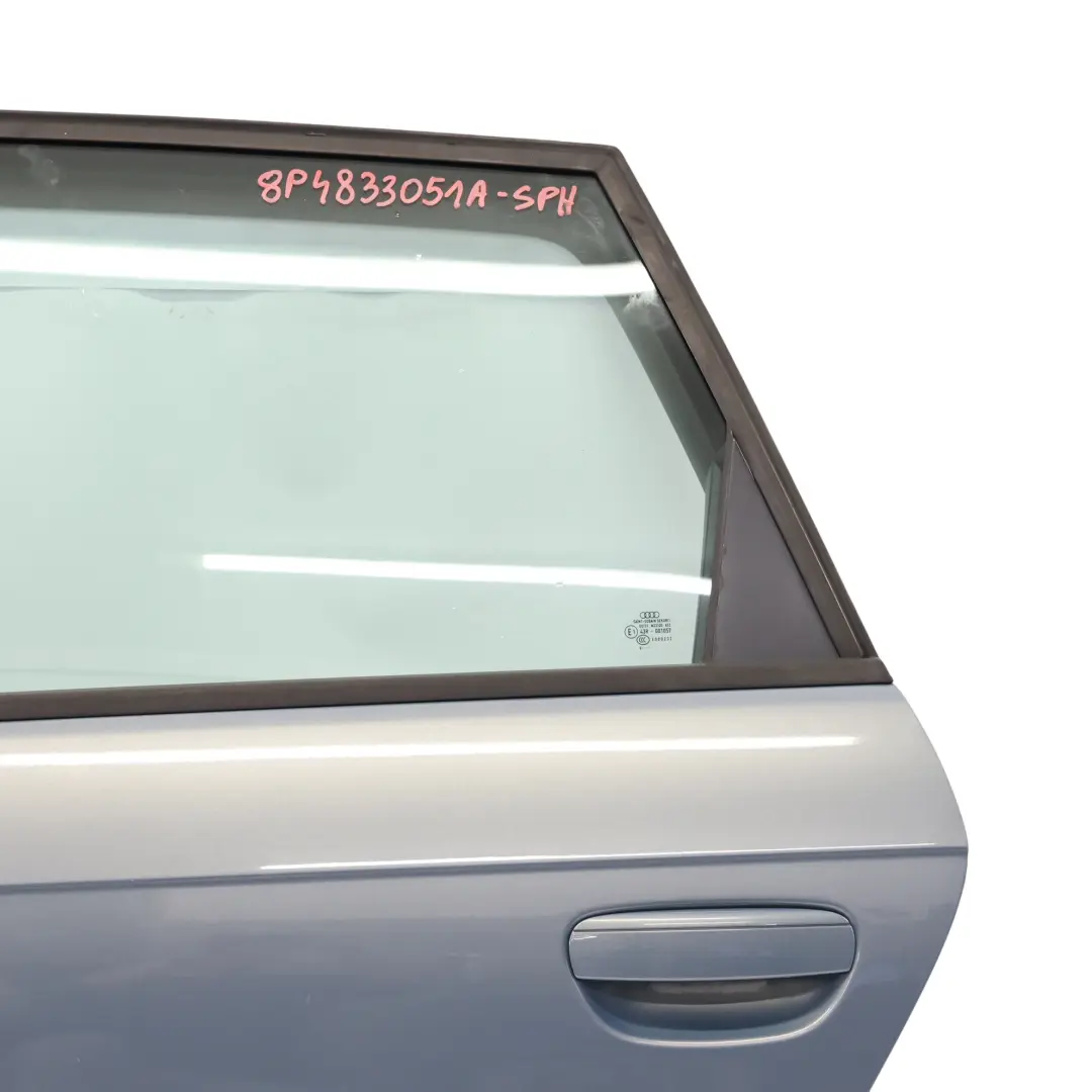 Audi A3 8P Sportback Door Rear Left N/S Sphere Blue Metallic - X5X - SKU 8P4833051A-SPH - Part number 8P4833051A