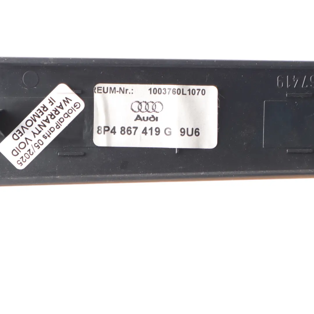 Interior Door Trim Cover Strip Rear Left N/S to Audi A3 S3 8P with Part number 8P4867419G Audi A3 S3 8P Interior Door Trim Cover Strip Rear Left N/S - SKU 8P4867419G - Part number 8P4867419G