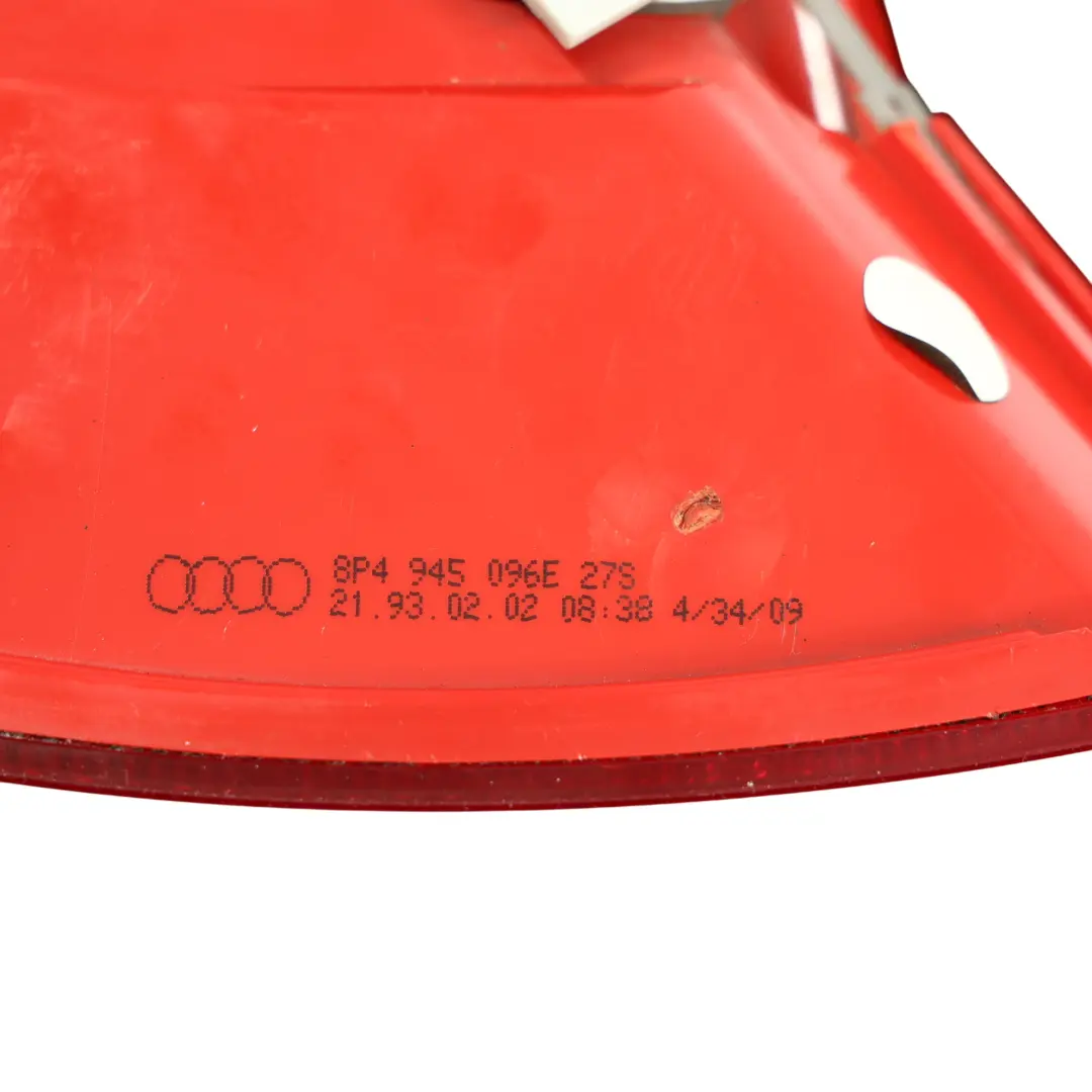 Trasera Derecha Luz Trasera Tapa Maletero Portón Exterior para Audi A3 8P con número de pieza 8P4945096E Audi A3 8P Trasera Derecha Luz Trasera Tapa Maletero Portón Exterior - SKU 8P4945096E-3 - Número de pieza 8P4945096E